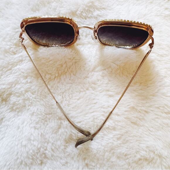 Avelina Black & Blue Crystal Embellished Sunglasses - Picture 10 of 10